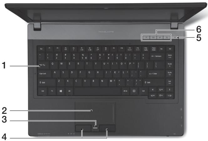 ACER TRAVELMATE P643-V - Pohlad na klávesnicu - 1