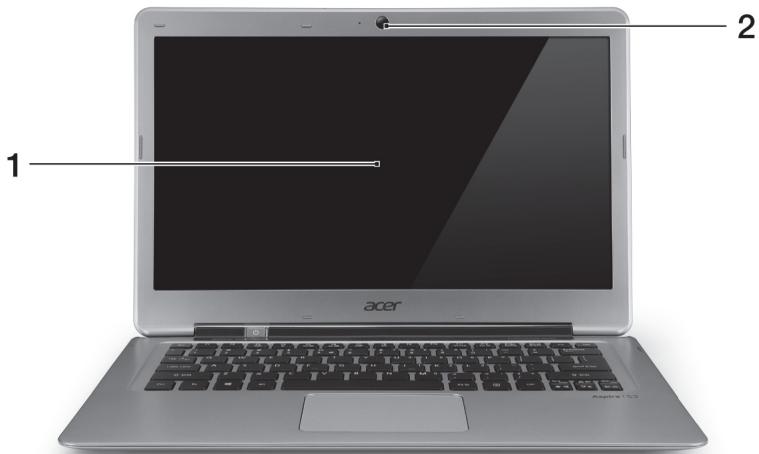 ACER ASPIRE S3-371 - Ekskursija po jūsų Acer nešiojamajį kompiuterį - 1