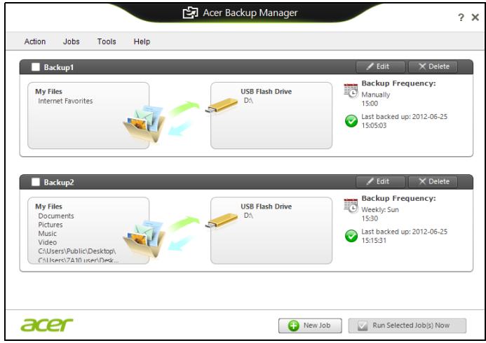 ACER ASPIRE V3-771G-73636G1TMAII - Acer Backup Manager - 4