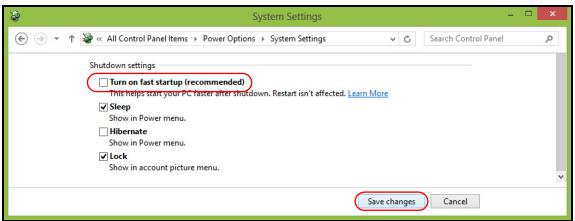 ACER ASPIRE V3-771G-73636G1TMAII - Disable Fast startup - 4