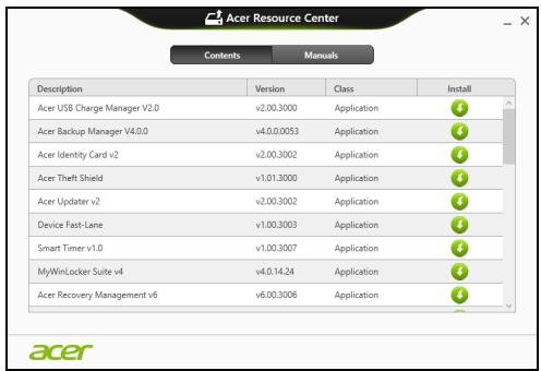 ACER ASPIRE V3-771G-73636G1TMAII - Reinstallare driver e applicazioni - 4
