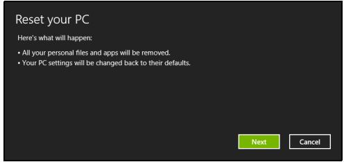 ACER ASPIRE V3-771G-73636G1TMAII - BnMaHHe:"Bb3ctaHOBaHa Ha pa6pnHnTe HacTroKn" 1e n3Tpne BcNknte paIIObe Ha Baunr TBbpd dNck. - 1