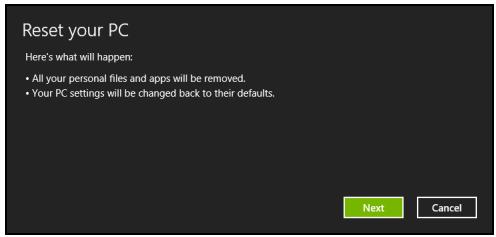 ACER ASPIRE V3-771G-73636G1TMAII - Obnovitev iz varnostne kopije za obnovitev - 2