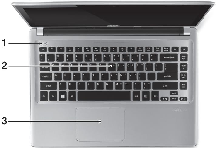 ACER ASPIRE V5-431PG - Tampak keyboard - 1
