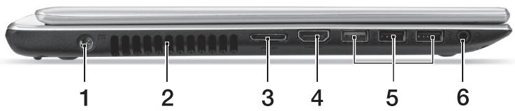 ACER ASPIRE V5-431PG - Vasen näkymä - 1
