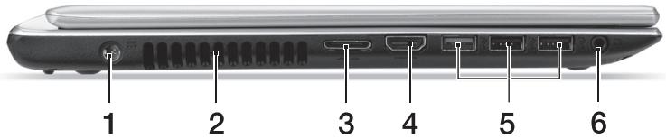 ACER ASPIRE V5-431PG - Изглед отляво - 1