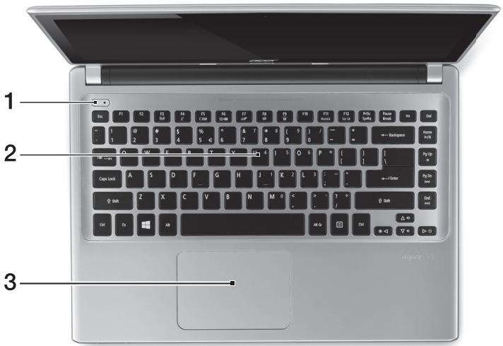 ACER ASPIRE V5-431PG - Tastaturvisning - 1