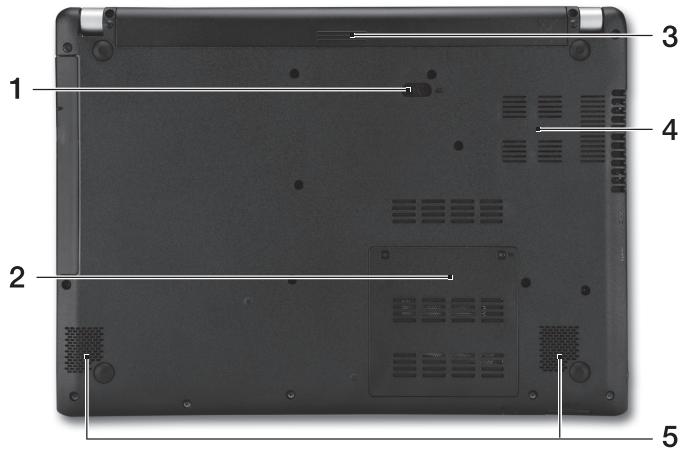 ACER ASPIRE V5-431PG - Πλευρά βάσης - 1