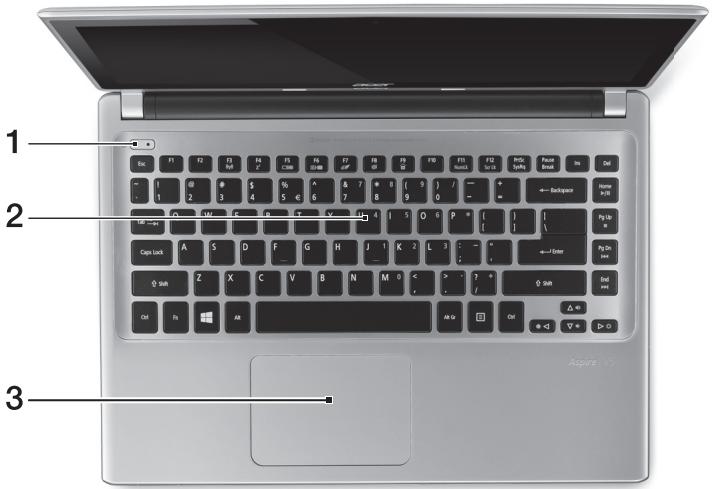 ACER ASPIRE V5-431PG - 鍵盤檢視 - 1