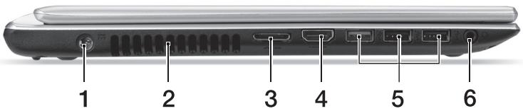 ACER ASPIRE V5-431PG - Vista esquerda - 1