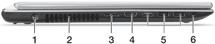 ACER ASPIRE V5-431PG - 左視圖 - 1