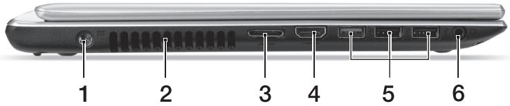 ACER ASPIRE V5-431PG - Αριστερή πλευρά - 1