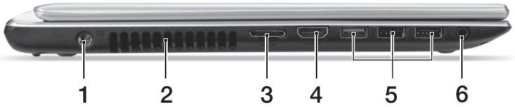 ACER ASPIRE V5-431PG - มุมมองด้านช้าย - 1