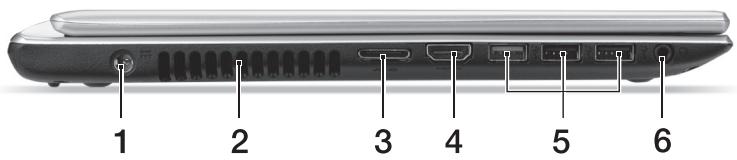 ACER ASPIRE V5-431PG - Vy från vänster - 1