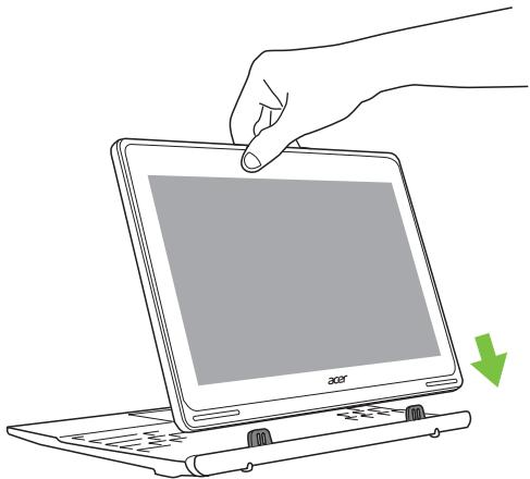 ACER SW5-014 - Fixer et détacher le clavier - 3