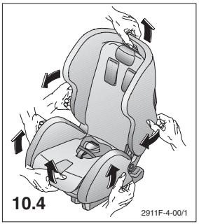 RECARO YOUNG EXPERT PLUS - Retirar a coberta: - 3