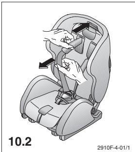 RECARO YOUNG EXPERT PLUS - Retirar a coberta: - 1