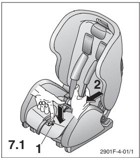 RECARO YOUNG EXPERT PLUS - Montage avec ceinture à trois points : - 3
