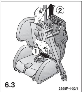 RECARO YOUNG EXPERT PLUS - Montaje con cinturón de tres+puntos: - 1
