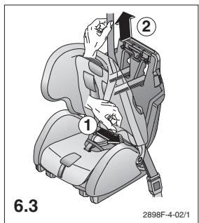 RECARO YOUNG EXPERT PLUS - Einbau mit Dreipunktgurt: - 1