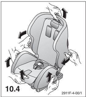 RECARO YOUNG EXPERT PLUS - De overtrek afnemen: - 2