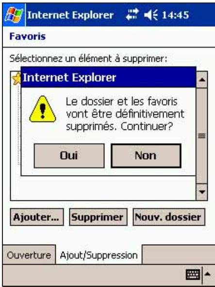 ASUS MYPAL A716 - Pour supprimer un dossier: - 2