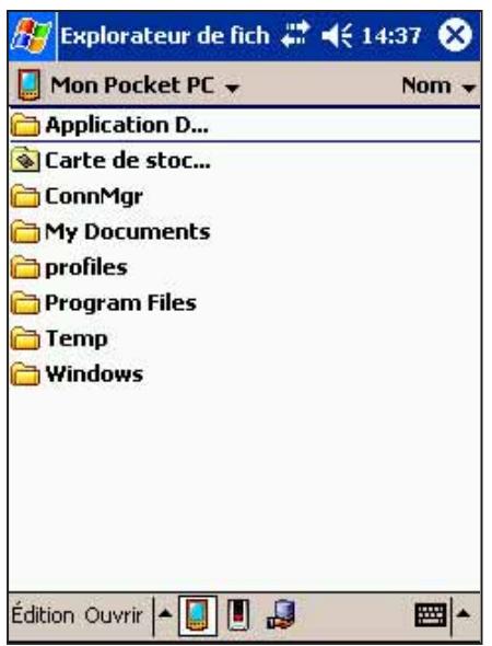 ASUS MYPAL A716 - Explorateur de fichiers - 1