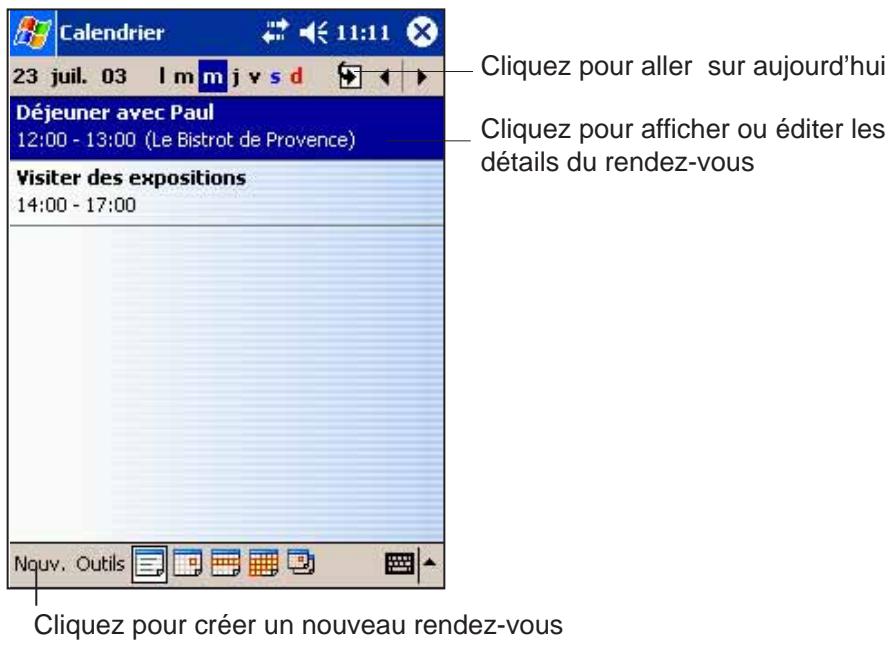 ASUS MYPAL A716 - Calendrier: Planifier des rendez-vous - 1