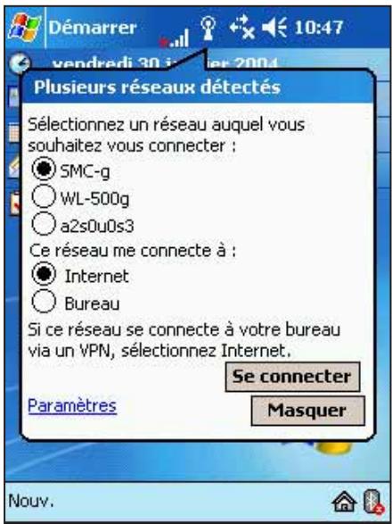 ASUS MYPAL A716 - Pour configurer un réseau sans fil: - 1