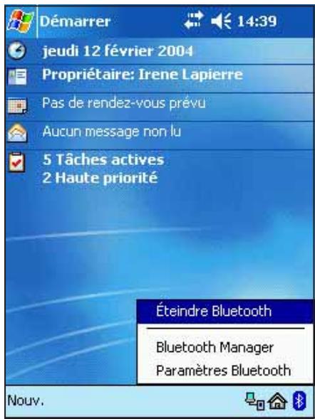 ASUS MYPAL A716 - Pour configurer les paramètres du Bluetooth: - 1