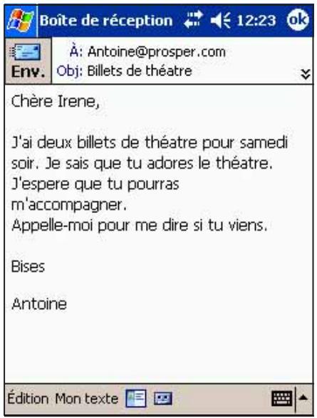 ASUS MYPAL A716 - Composer des messages - 2