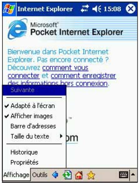 ASUS MYPAL A716 - Pour modifier les paramètres d'affichage: - 1