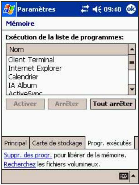 ASUS MYPAL A716 - Pour fermer tous les programmes en cours d'exécution: - 1