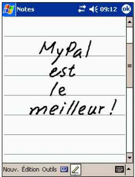 ASUS MYPAL A716 - Pour écrire à l'écran: - 1