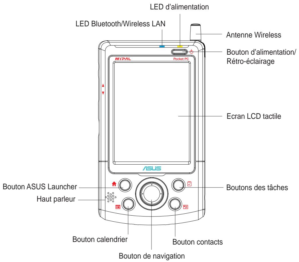 ASUS MYPAL A716 - Caracteristiques de l'avant - 1