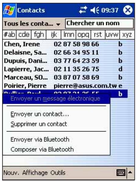 ASUS MYPAL A716 - Pour envoyer des données via Bluetooth: - 1