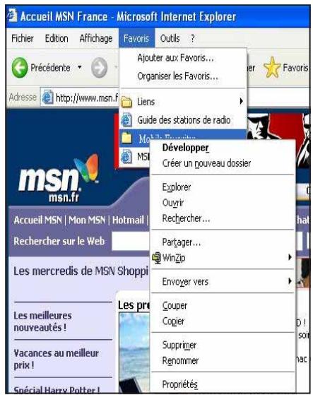 ASUS MYPAL A716 - Pour créé un favori du pérophérique mobile: - 2