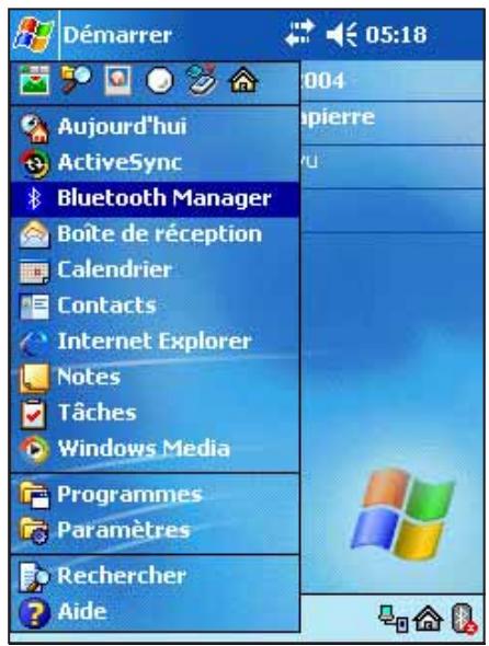 ASUS MYPAL A716 - Pour lancer le Bluetooth Manager: - 1