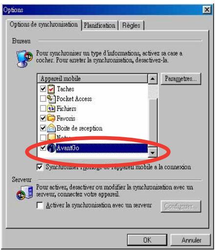 ASUS MYPAL A716 - Pour activer AvantGo: - 1