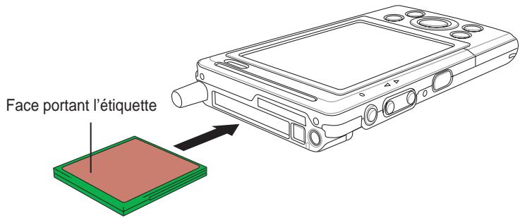 ASUS MYPAL A716 - Pour installer une carte CF : - 1