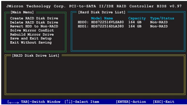 ASUS P5B DLX - Entrer dans l'utilitaire RAID JMB363 du BIOS - 1