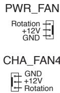 ASUS P5B DLX - Connecteurs de ventilation CPU, chàssis, et alimentation (4-pin CPU_FAN, 3-pin CHA_FAN1, 3-pin CHA_FAN2, 3-pin CHA_FAN3, 3-pin PWR_FAN; WiFi-AP Edition: 3-pin CHA_FAN4, 3-pin CHA_FAN5) - 5