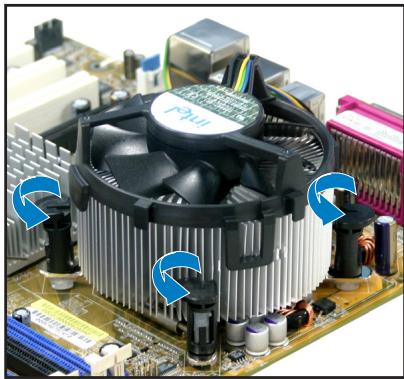 ASUS P5B DLX - Désinstaller le dissipateur et le ventilateur du CPU - 1