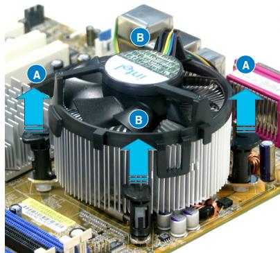 ASUS P5B DLX - Désinstaller le dissipateur et le ventilateur du CPU - 3
