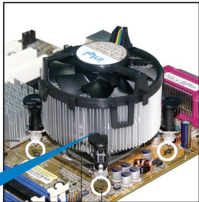 ASUS P5B DLX - Installer le dissipateur et le ventilateur du CPU - 4