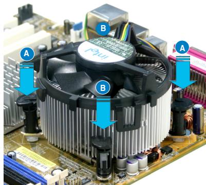 ASUS P5B DLX - Installer le dissipateur et le ventilateur du CPU - 8