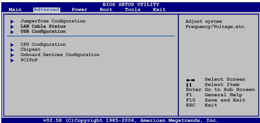 ASUS P5B DLX - Advanced menu (menu avancé) - 2