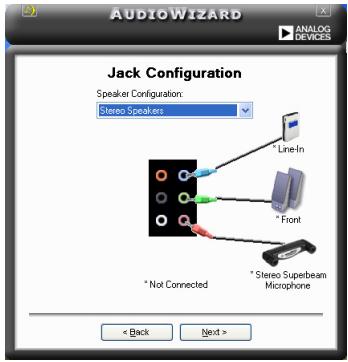 ASUS P5B DLX - Jack configuration - 1