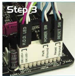 ASUS P5B DLX - Q-Connector (system panel) - 3