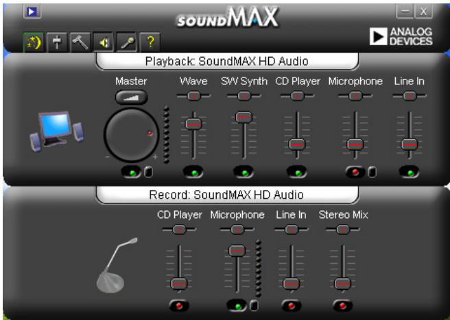 ASUS P5B DLX - Utilitaire SoundMAX® High Definition Audio - 3